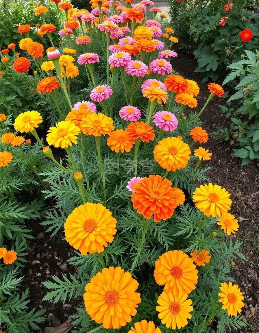 花園里的萬壽菊
